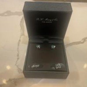 Macys 14 K Topaz Studs